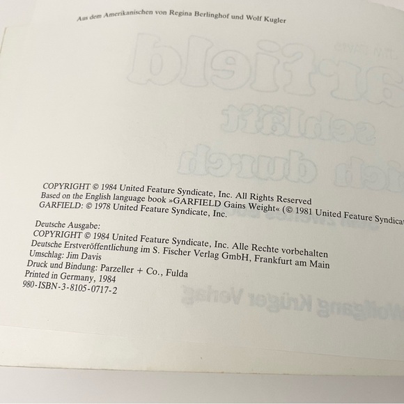 Lot of 5 Disney German Books Mickey Mouse Donald Duck and Garfield - Picture 8 of 16